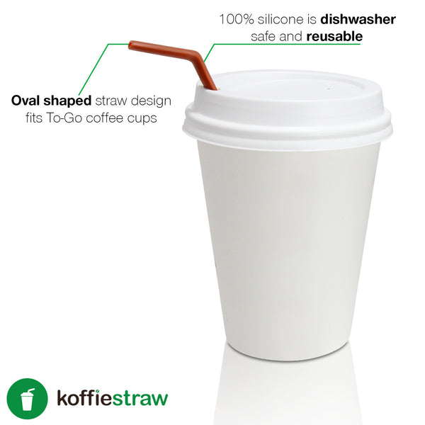 Koffie Straw - Reusable Straws for Coffee Drinkers - Protect Your Teeth from Stains